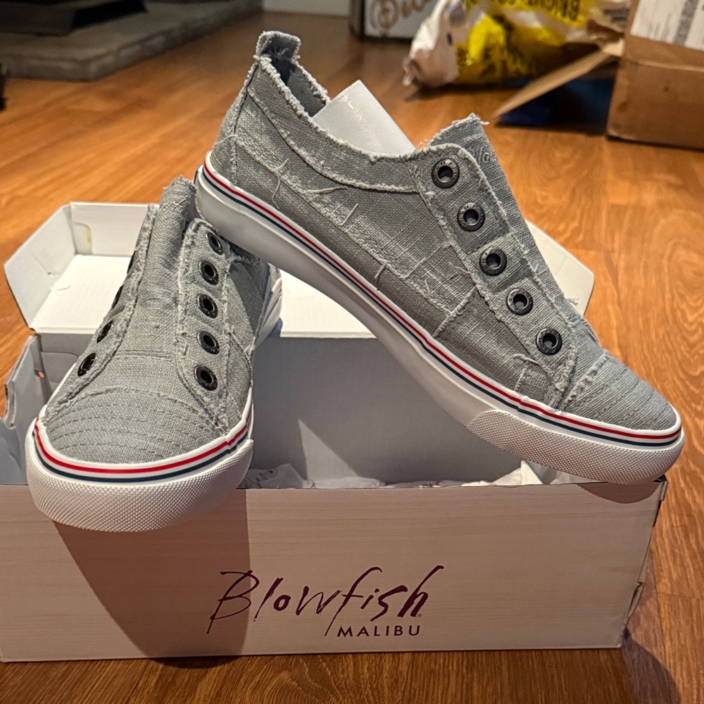 Blowfish Malibu Gray Slip-On Sneakers